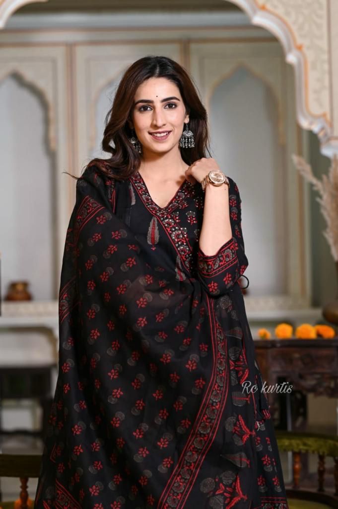 Rayon Fancy Kurti Bottom With Dupatta