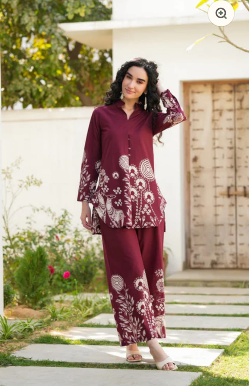 Women Short Kurti and Pant Set for Women