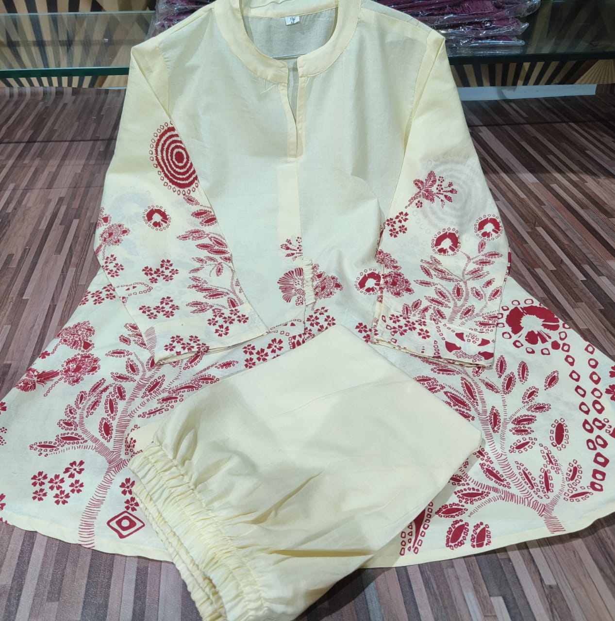 Women Short Kurti and Pant Set for Women