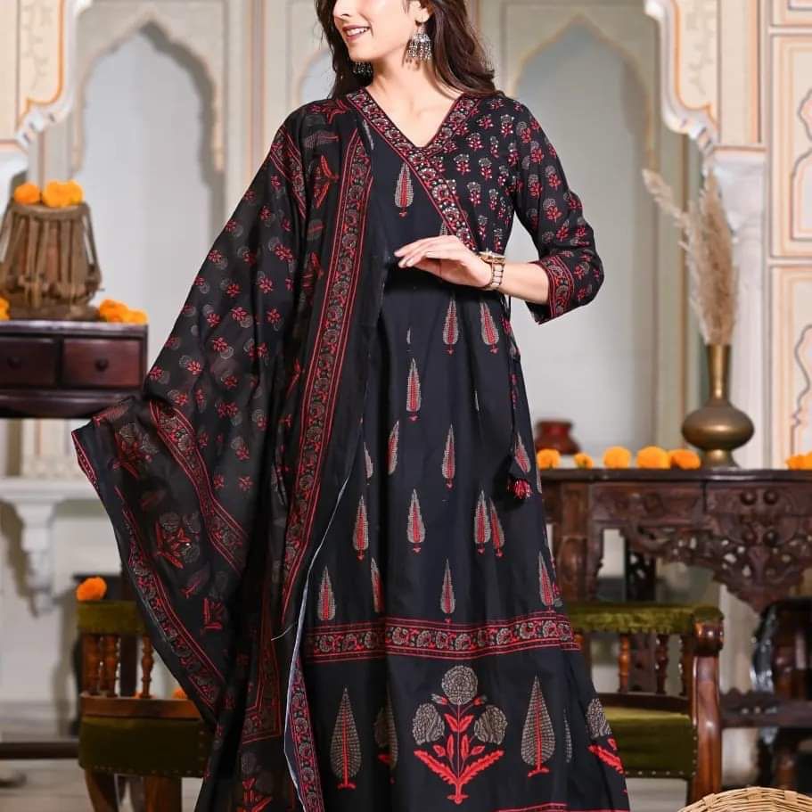 Rayon Fancy Kurti Bottom With Dupatta