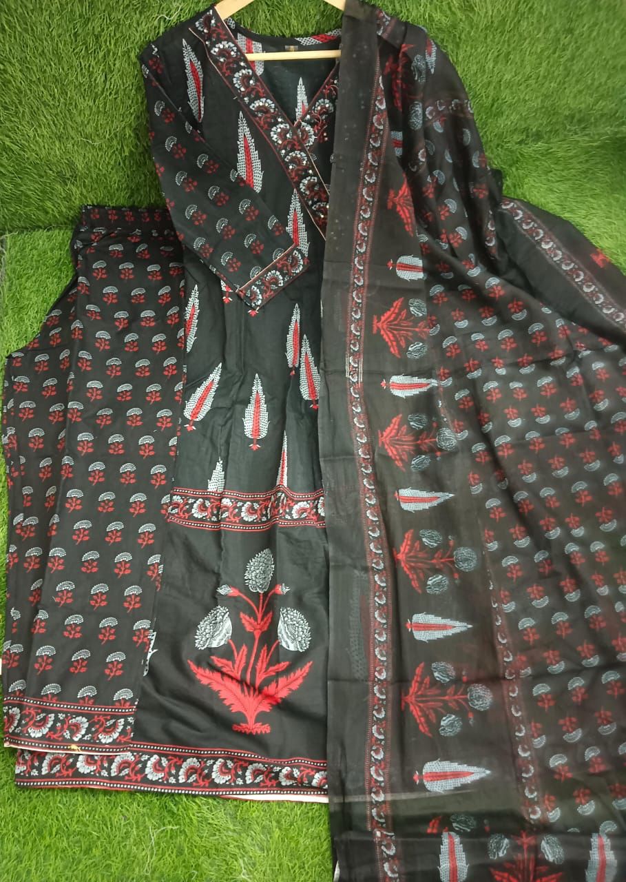 Rayon Fancy Kurti Bottom With Dupatta
