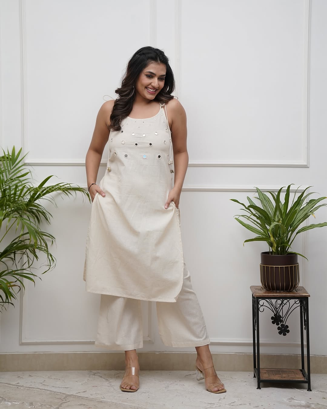 Women pure cotton kurta set